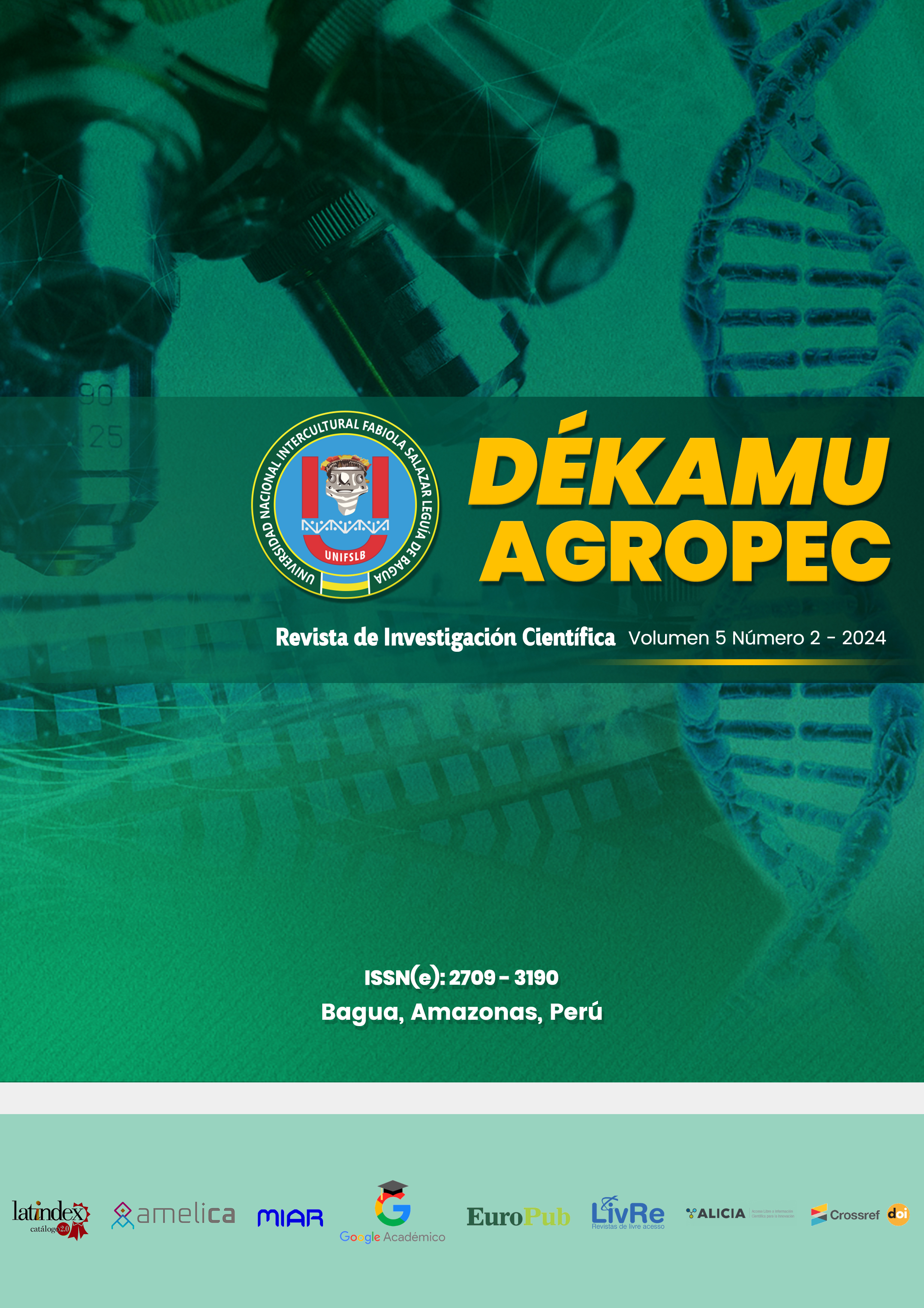 					Ver Vol. 5 Núm. 2 (2024): Revista Científica Dékamu Agropec
				