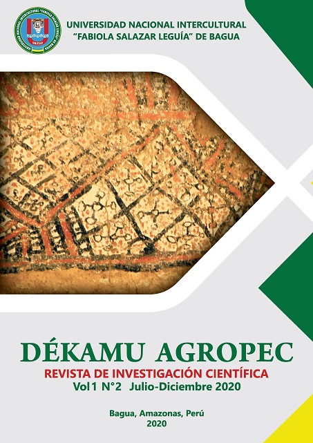 					Ver Vol. 1 Núm. 2 (2020): Revista de Investigación Científica: Dékamu Agropec
				